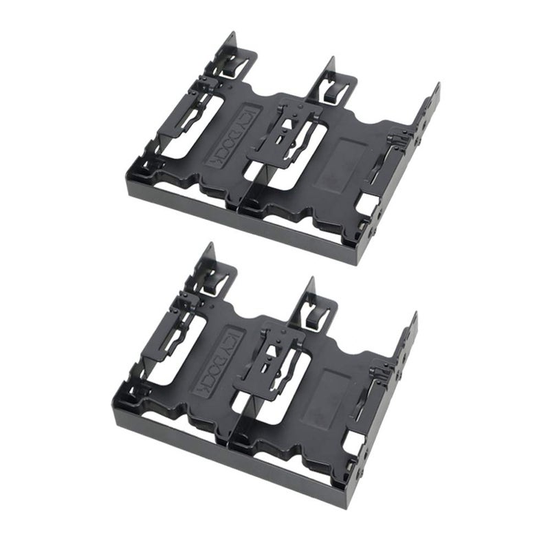 ICY DOCK 4 Bays Dual 2 x 2.5 inch Hard Drive SSD Mounting Bracket Adapter for External 5.25â€ Bay | Flex-FIT Quattro MB344SP - Image 1